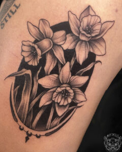 floral tattoo art Richmond va ash reid